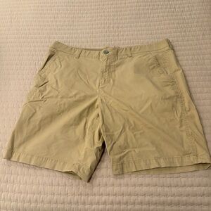 Marc Anthony Khaki Flat Front Shorts
